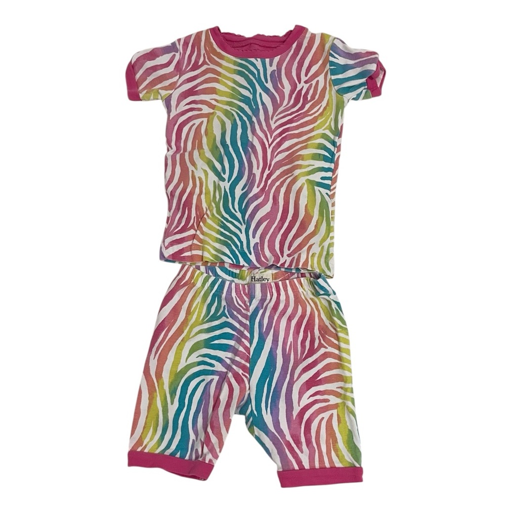 🩵2/$20 — Hatley Colorful Zebra Print Kids Pajamas 5T